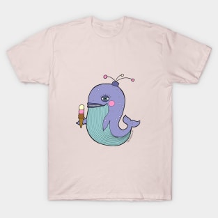 Whale eating ice cream T-Shirt